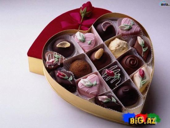 Karobka sokoladlar[Foto]