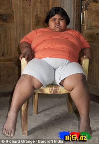 Dünyanın ən acgöz qızı 6 yaşlı Suman 110 kiloqramdır 