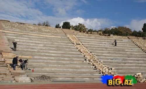 Təmirə dayanmış Tofiq Bəhramov adına Respublika stadionu (Foto)