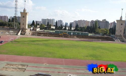 Təmirə dayanmış Tofiq Bəhramov adına Respublika stadionu (Foto)