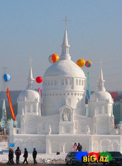 Çində buz və qar festivalı keçirilib