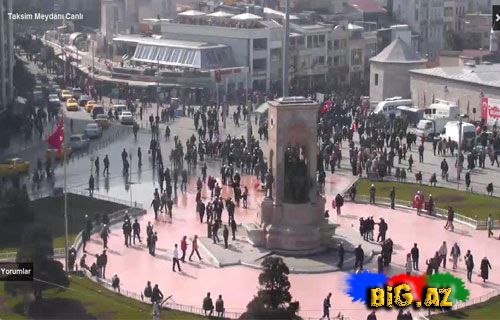 İstanbulda Xocalı soyqırımına etiraz edənlər izdihamlı aksiya keçirir (Foto)