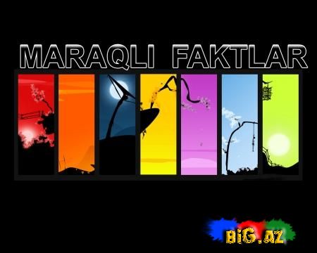 Ən maraqlı faktlar və məlumatlar