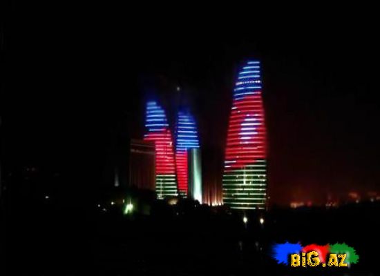 Flame Towers LED İllumination (Video)