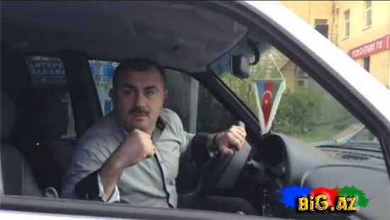 Rus satqınlarından biri Azərbaycanlını biabır etmək istəyib (Video)