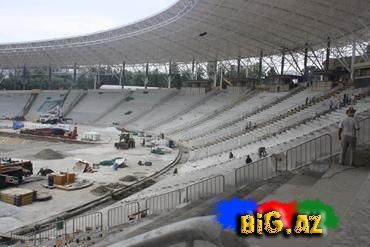 Respublika stadionundan yeni görüntülər (Fotolar)