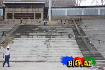Respublika stadionundan yeni görüntülər (Fotolar)