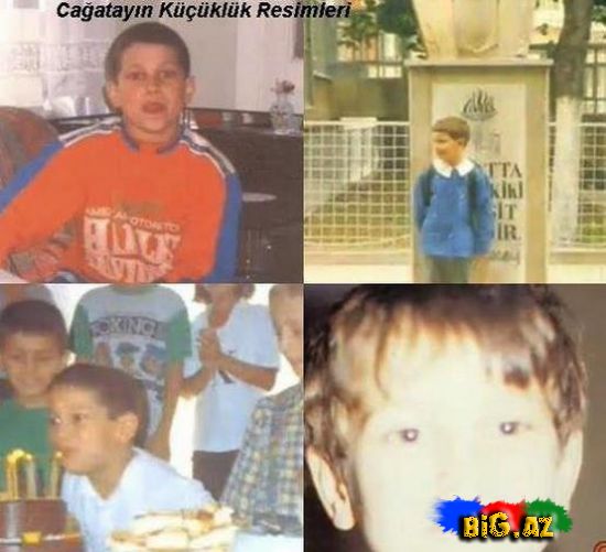 Hazal Kaya, Çagatay Ulusoy, Ceyda Ateş (Uşaqlıq şəkilləri)