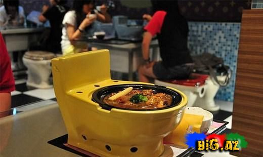 Tayvanda açılan tualet dizaynlı restoran böyük marağa səbəb olur (Fotolar)