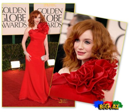 Hollywood qadınlarının qırmızı paltar seçimi (Fotolar)