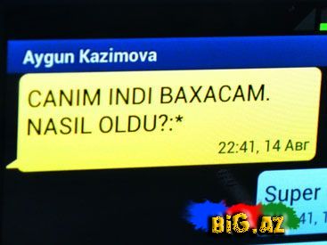 Aygün Kazımovadan gecə mesajı : 