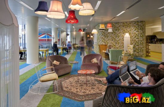 Google şirkətinin londondakı ofisi (Foto)
