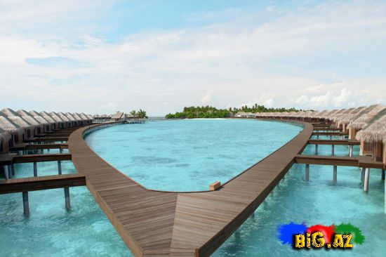 Maldiv adalarında yeni möhtəşəm otel (Fotolar)