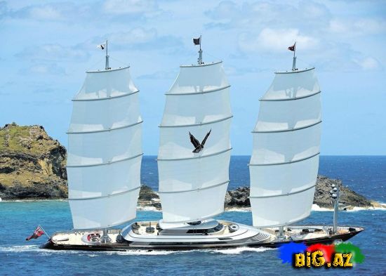 Malta Şahini: Ən böyük yelkənli yaxta (Foto+Video)