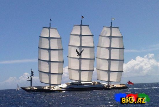 Malta Şahini: Ən böyük yelkənli yaxta (Foto+Video)