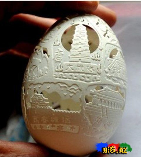 Yumurta qabığından möcüzələr yaradır (Foto)