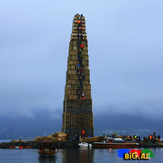 Dünyanın ən böyük tonqalı - (Foto +Video)