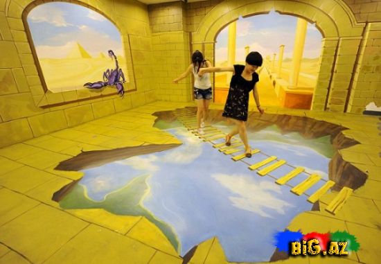 Hangzhou 3D-rəsm sərgisi - (Fotolar)