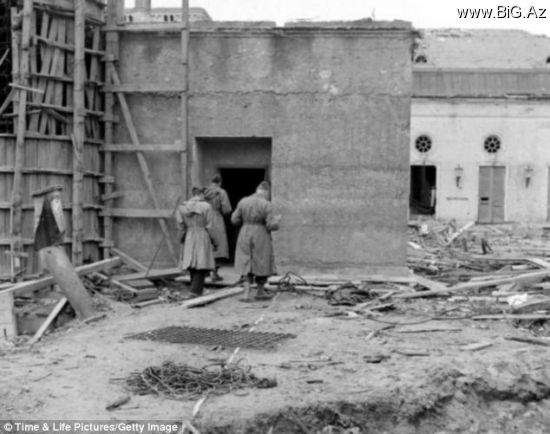 Hitlerin intihar etdiyi divan – Bunkerə daxil olan ilk fotoqrafın çəkdikləri