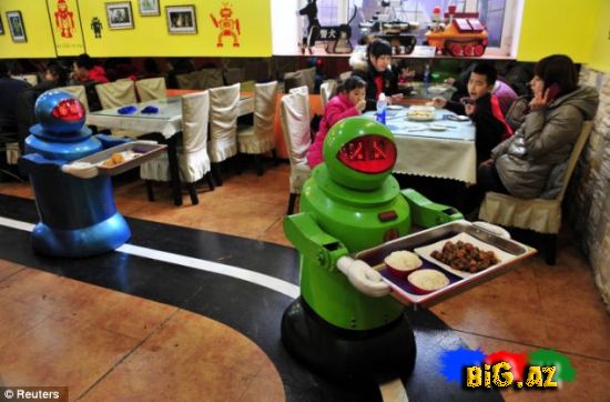 Robot restoranına xoş gəlmisiniz (Fotolar)