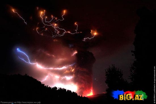 İldırımlı vulkanlar (Foto)