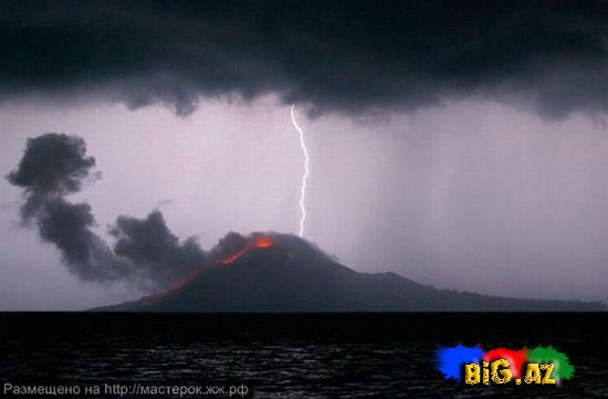 İldırımlı vulkanlar (Foto)