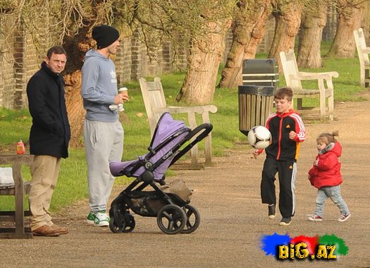 David Beckham və komandası parkda (Fotolar)