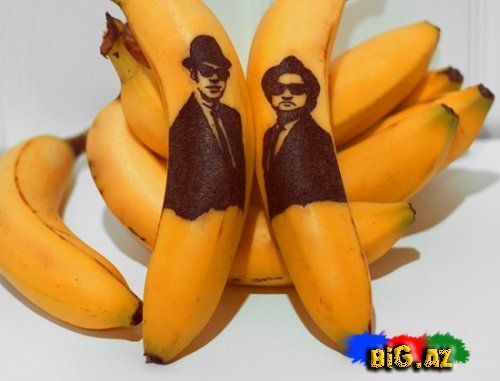 İstedadlı Tatu rəssam banan haqqında ünlü portret edir (Fotolar)