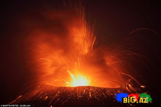 Vulkan partlayışının möhtəşəm fotoları