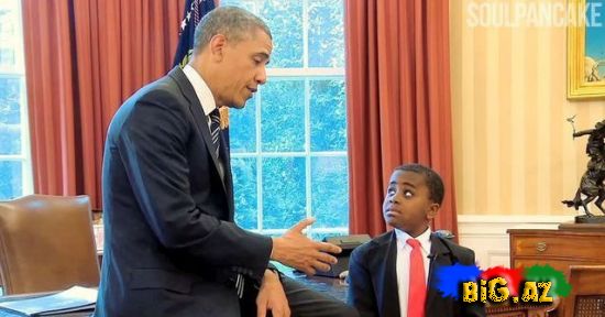İki Obama görüşəndə (Foto, Video)