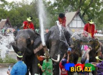 Tayland`da Songkran Festivalı (Fotolar)