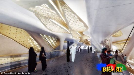 Dünyanın ən bahalı, ən gözəl metro stansiyası tikilir (Fotolar)