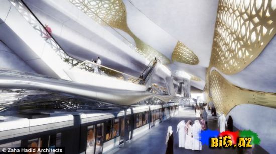 Dünyanın ən bahalı, ən gözəl metro stansiyası tikilir (Fotolar)