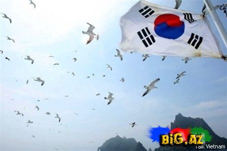 İlk dəfə Cənubi Koreyanın bayrağı göstərildi