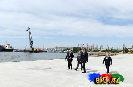 Bakıda yeni bulvarın təməli qoyuldu (Fotolar)