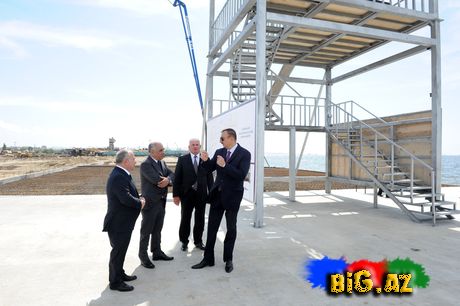 Bakıda yeni bulvarın təməli qoyuldu (Fotolar)