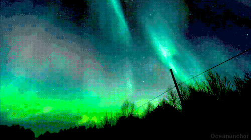 Qütb parıltısı (Hərəkətli fotolar)