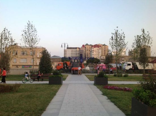 Yeni açılan "Qış parkı" təmirə bağlandı