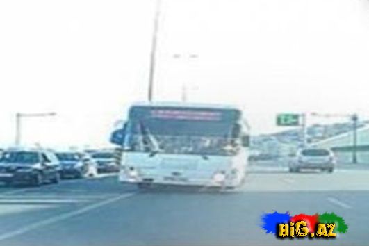 Bakıda ölüm saçan avtobus VİDEO