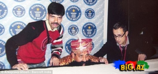 Dünyanın ən uzun bığlı insanı - FOTO
