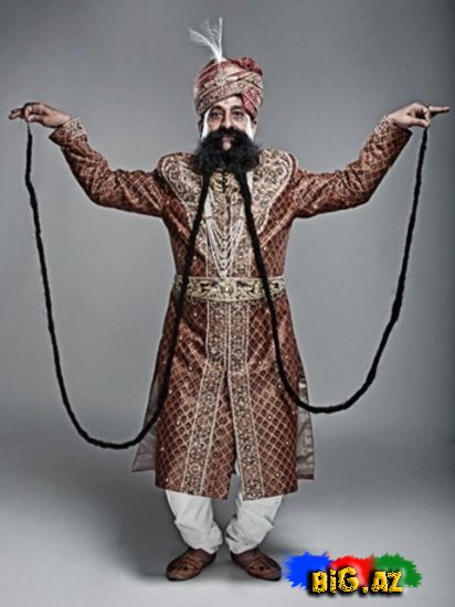 Dünyanın ən uzun bığı - FOTO