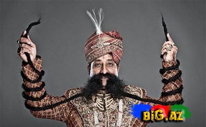 Dünyanın ən uzun bığı - FOTO