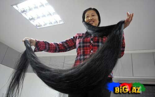 Dünyanın ən uzun saçı kəsiləcək Foto