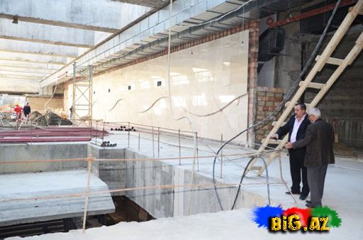 Bakı metrosunun yeni stansiyaları arasındakı birləşmə dəhlizi tamamlanıb - FOTO