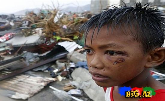Filippində qiyamət günü: 10 min insan öldü