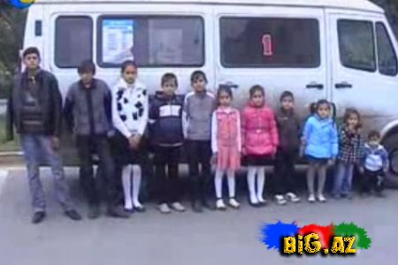Azərbaycanlı ailənin bir avtobus uşağı var - Video