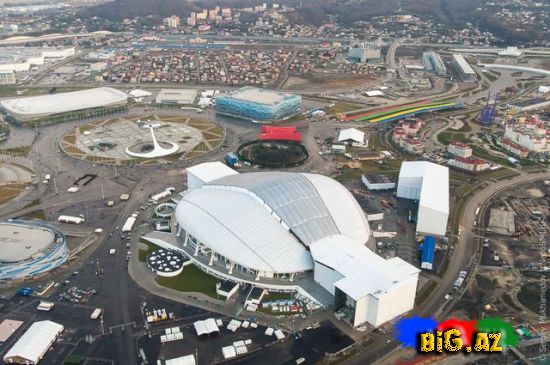 Soçi Olimpiadasının obyektlərinə havadan baxış - FOTO