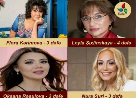 Azərbaycanda ən çox evlənən qadın sənətçilər - SİYAHI