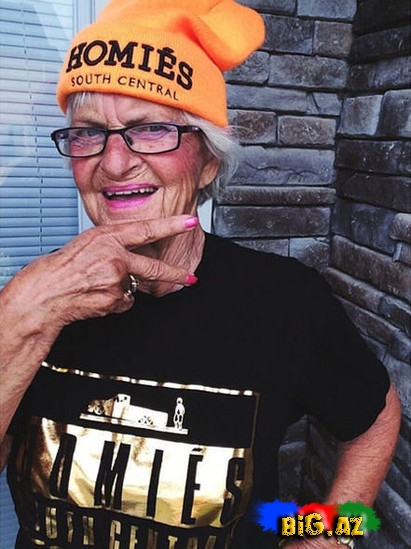 "İnstagram"ı "partladan" nənə - FOTO