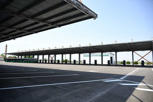 Prezident yeni elektrik avtobuslarına mindi - Fotolar